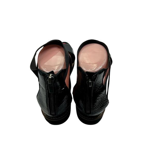 Eileen Fisher Sport Tumbled Patent Leather Sneaker Sandal Size 7.5 Women’s - Picture 5 of 10